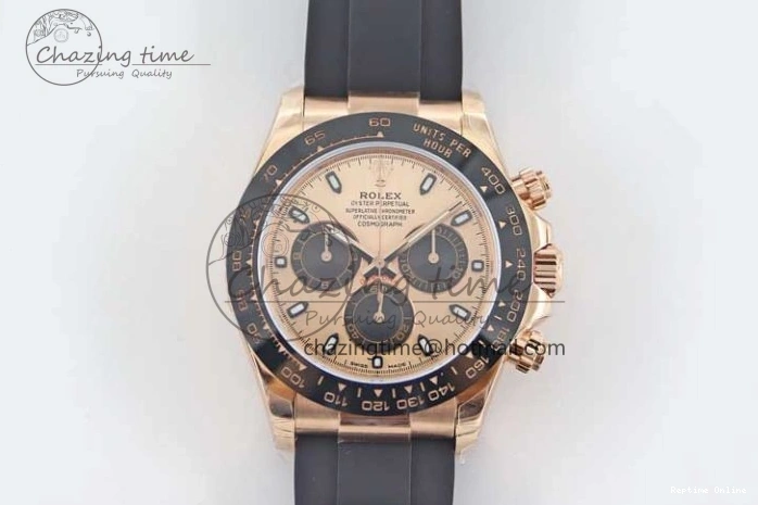 0202 WrinkleFree Daytona 116515 RG TWF 1:1 Best Edition 904L Steel RG Black Dial on Oysterflex Strap A 2417